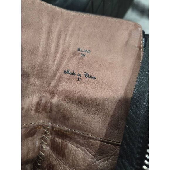 Donald J Pliner Black Milan2 Soft Leather Platform Heel Boots Size 8 - Picture 7 of 7